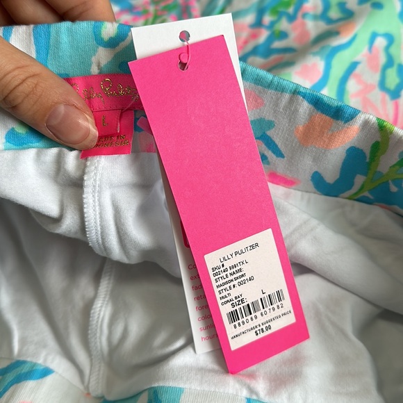 NWT Lilly Pulitzer Madison Skort Multi Coral Bay Size Medium Size Large - Picture 4 of 4